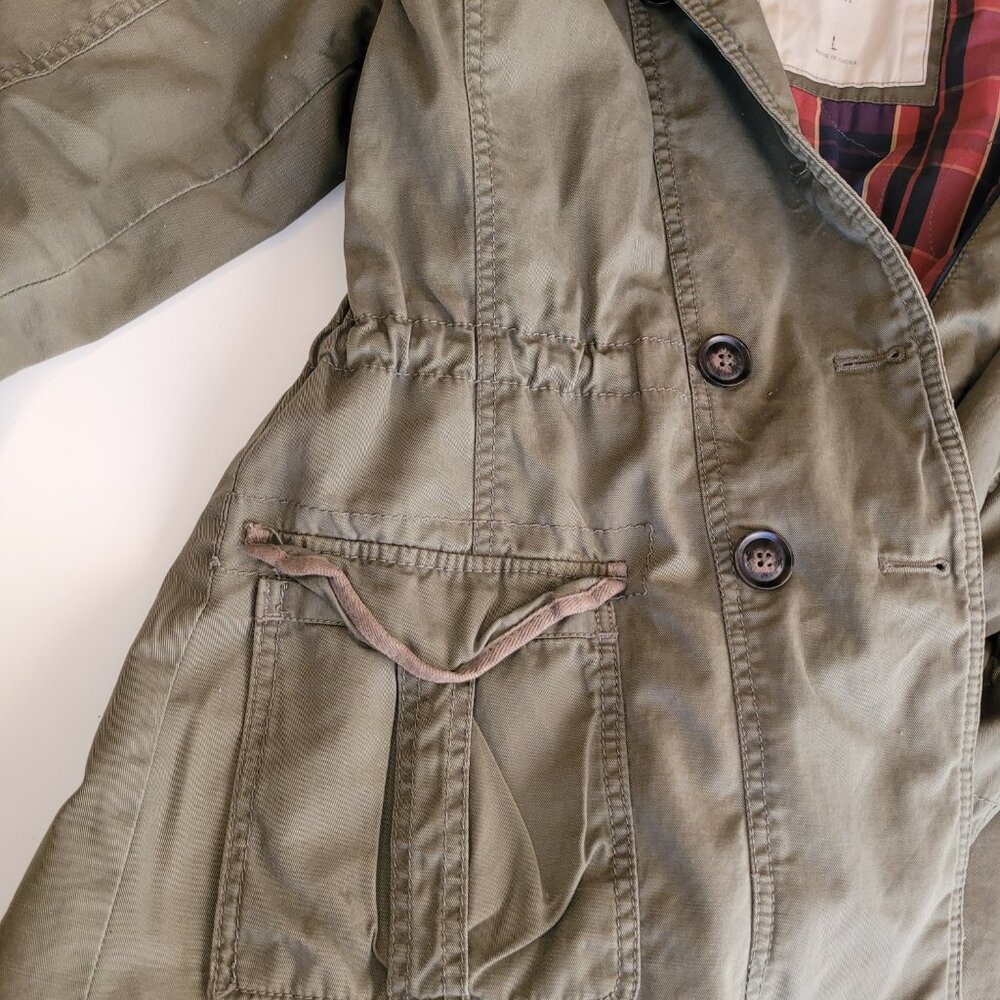 Hollister Women’s Jacket Large Military Green Jacket - Picture 7 of 12